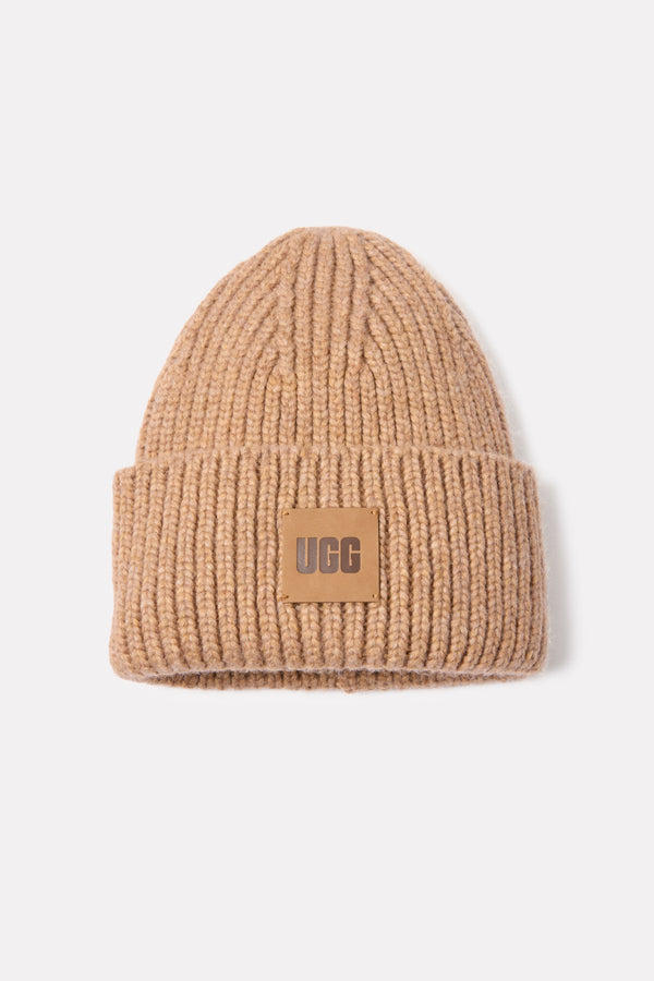 everve Chunky Rib Beanie Camel