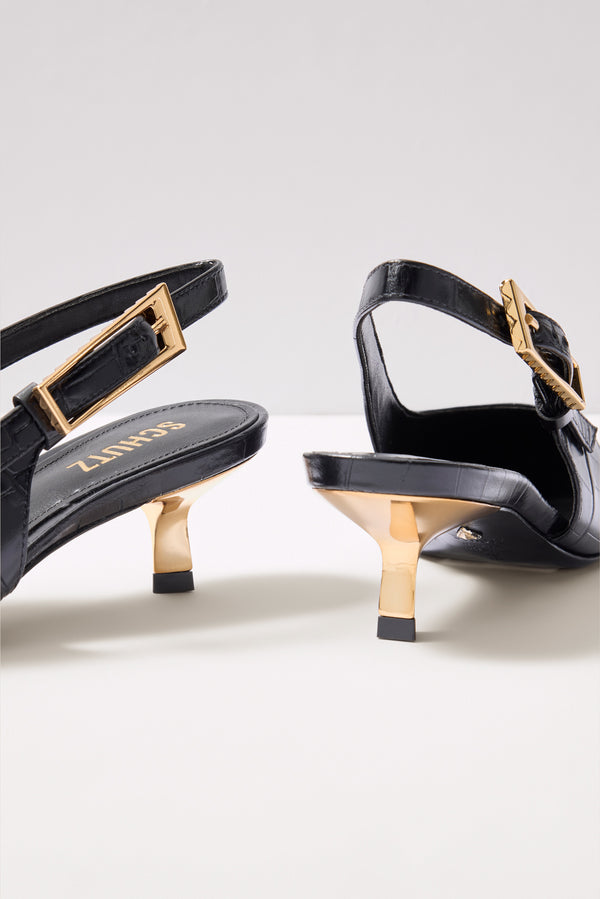 Everve Ciara Pump Mid Black