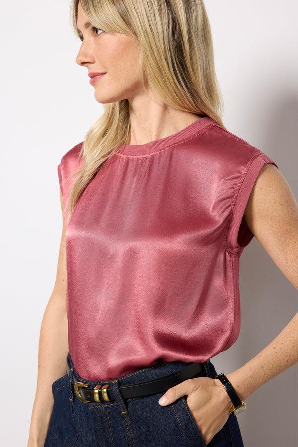 everve City Nights Muscle Tank Rosegold