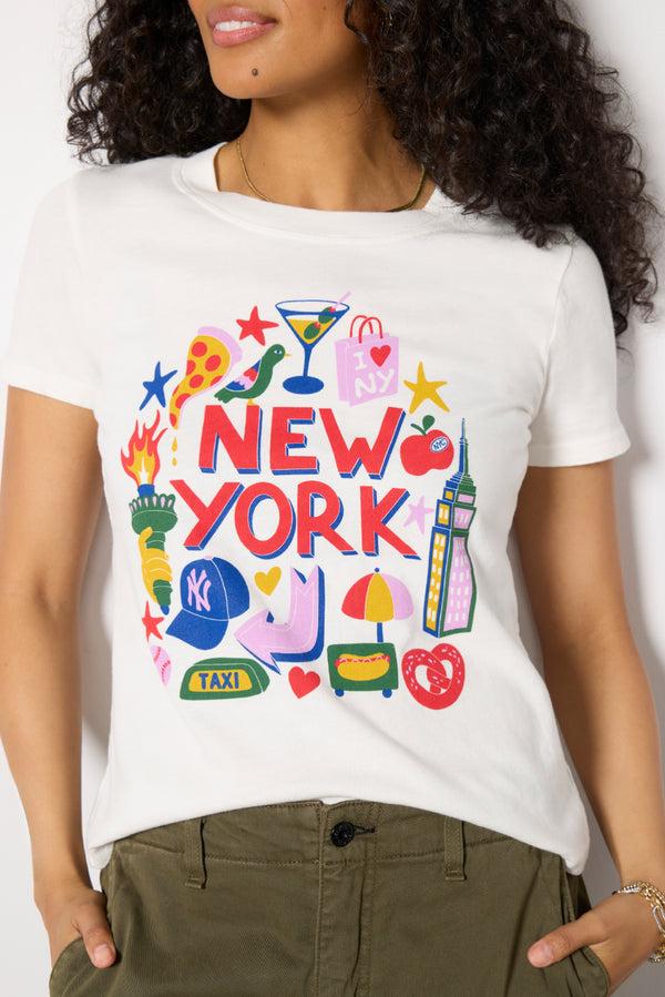 Everve Classic Printed Tee Newyork