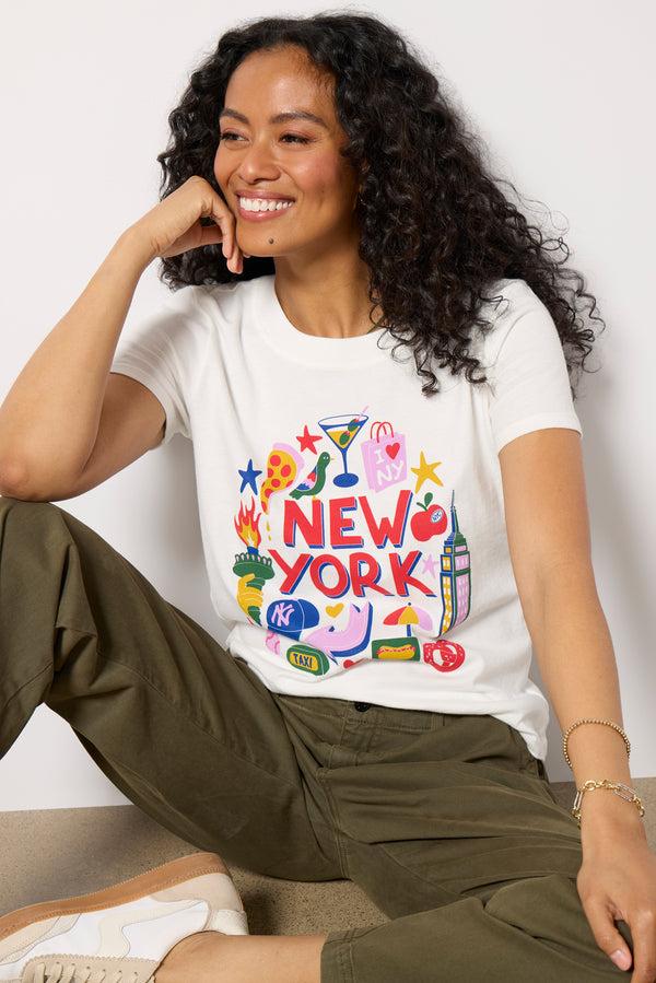 everve Classic Printed Tee Newyork