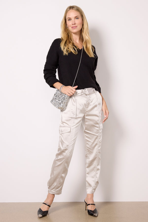 everve Classy Cargo Trouser Silver