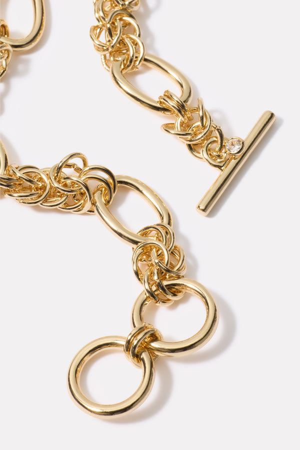 Everve Clayton Link Bracelet Gold