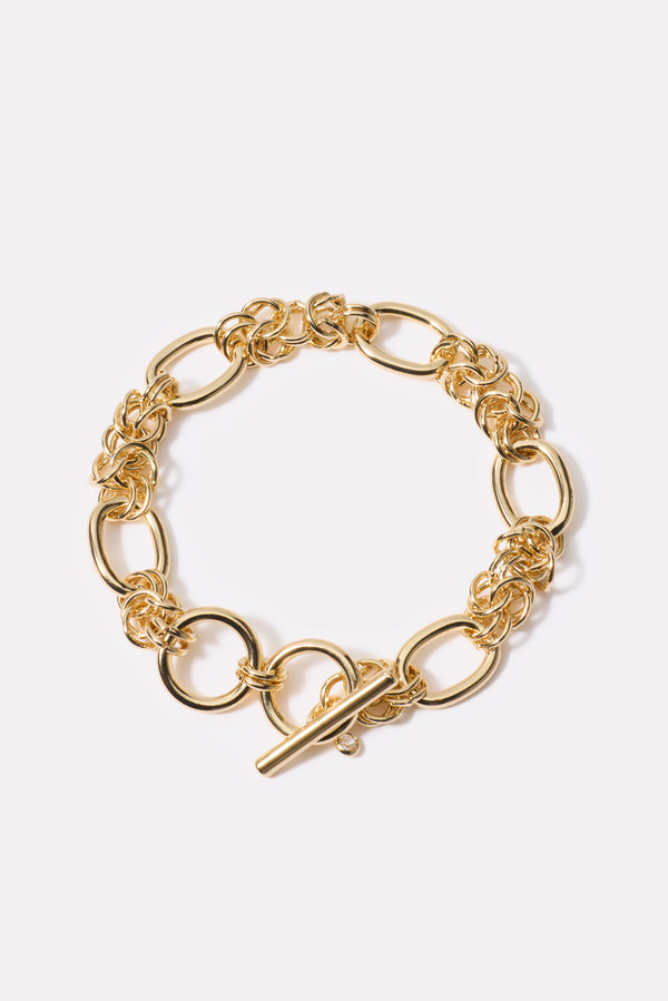 everve Clayton Link Bracelet Gold