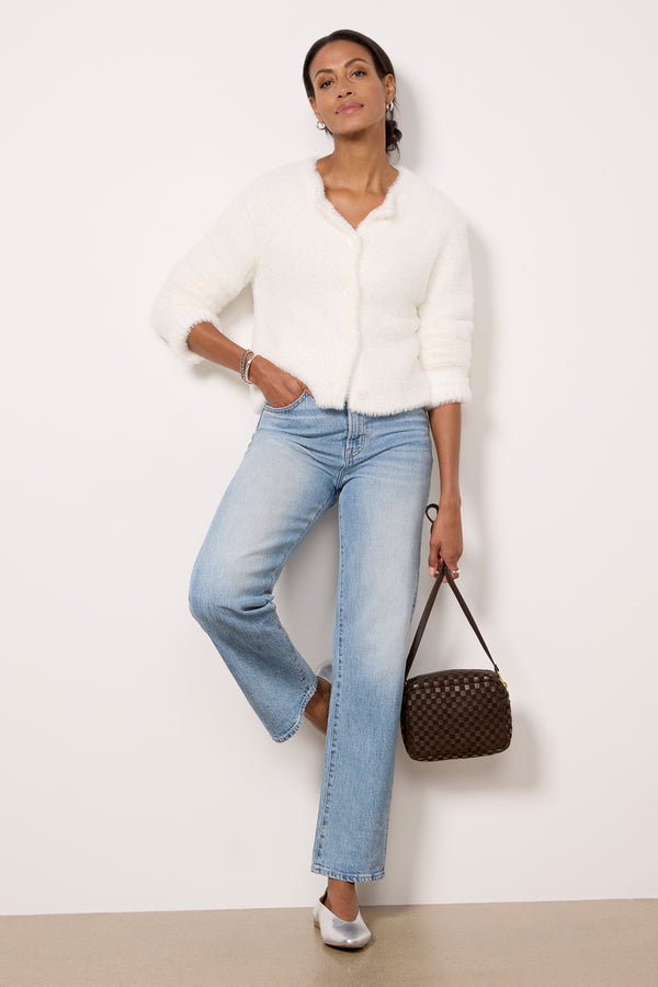 Everve Colby Cardigan Winterwhite