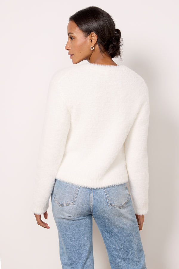 Everve Colby Cardigan Winterwhite