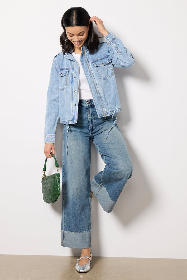 Everve Collins Denim Jacket Fadedindigo