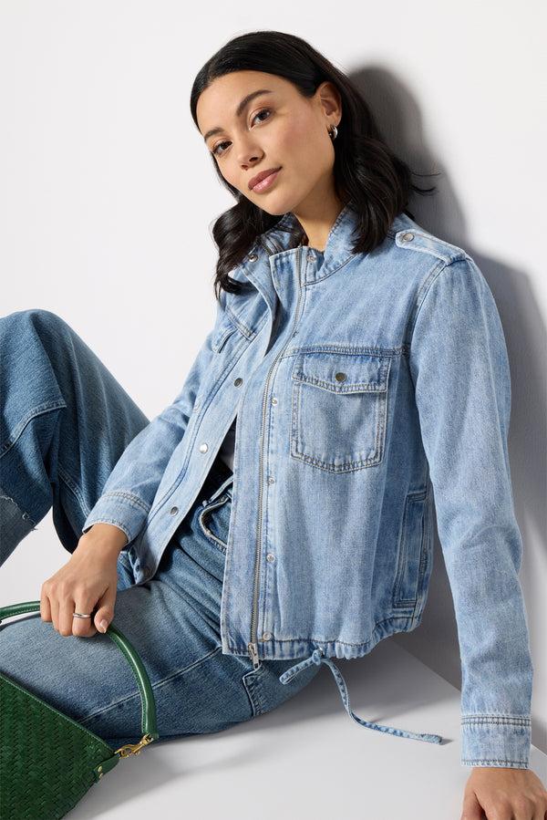 everve Collins Denim Jacket Fadedindigo