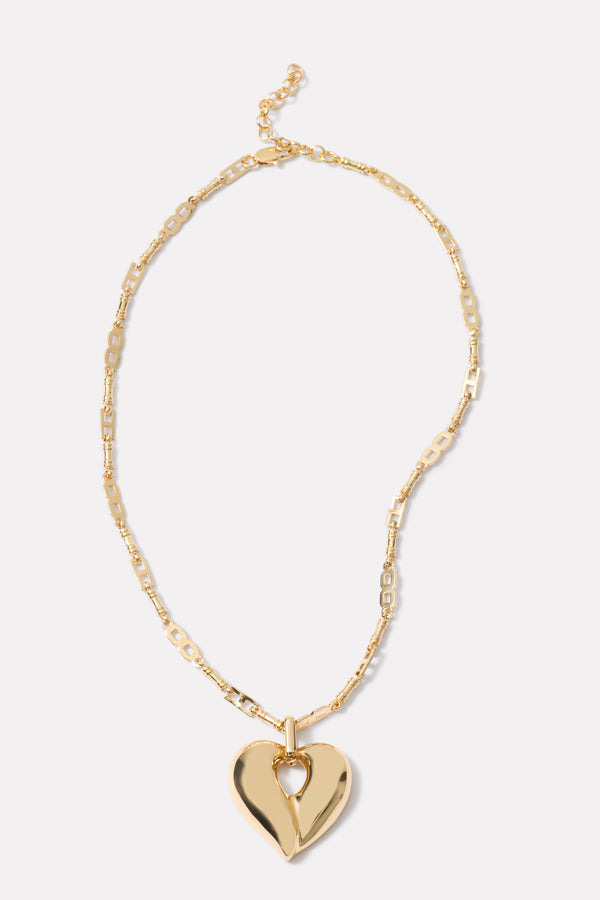 Everve Corazon Statement Necklace Gold