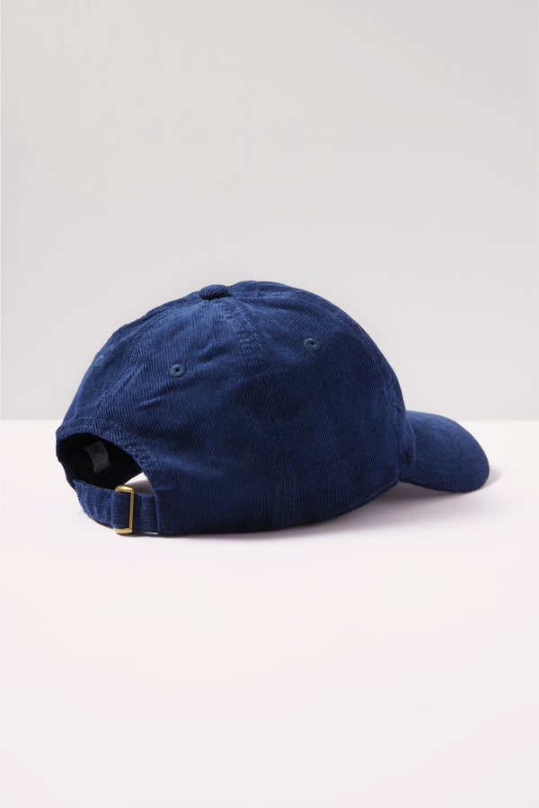 Everve Corduroy Baseball Hat Navy/Poppy