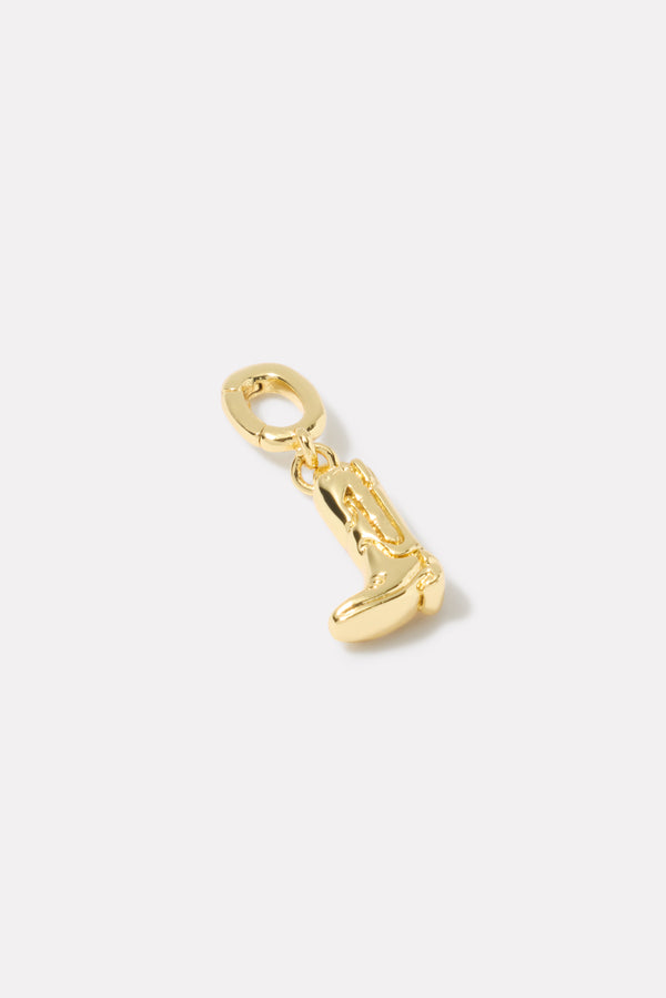 everve Cowboy Boot Charm Gold