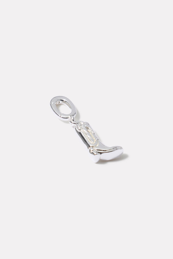 everve Cowboy Boot Charm Silver