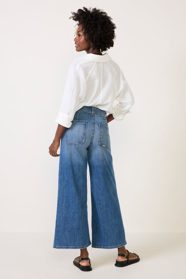 Everve Cropped Sailor Jean Cleanvenice
