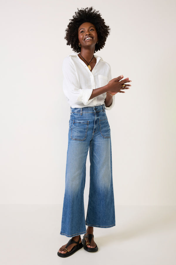 everve Cropped Sailor Jean Cleanvenice