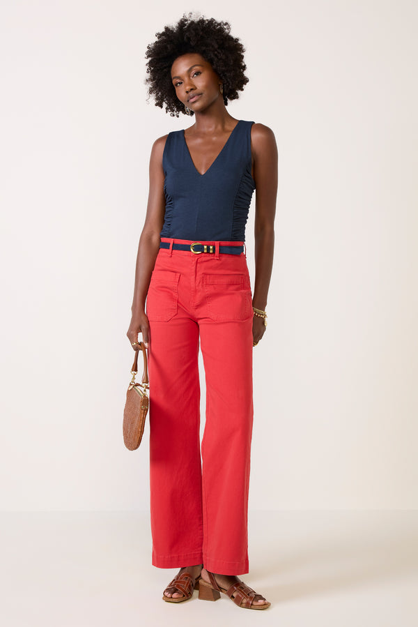everve Cropped Sailor Pant Lipstick