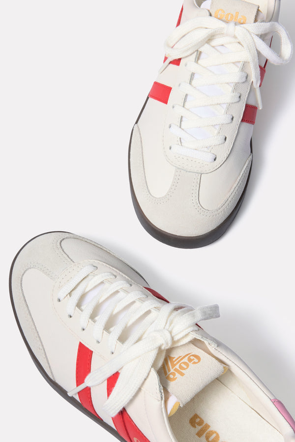 Everve Cyclone Leather Sneaker White/Red
