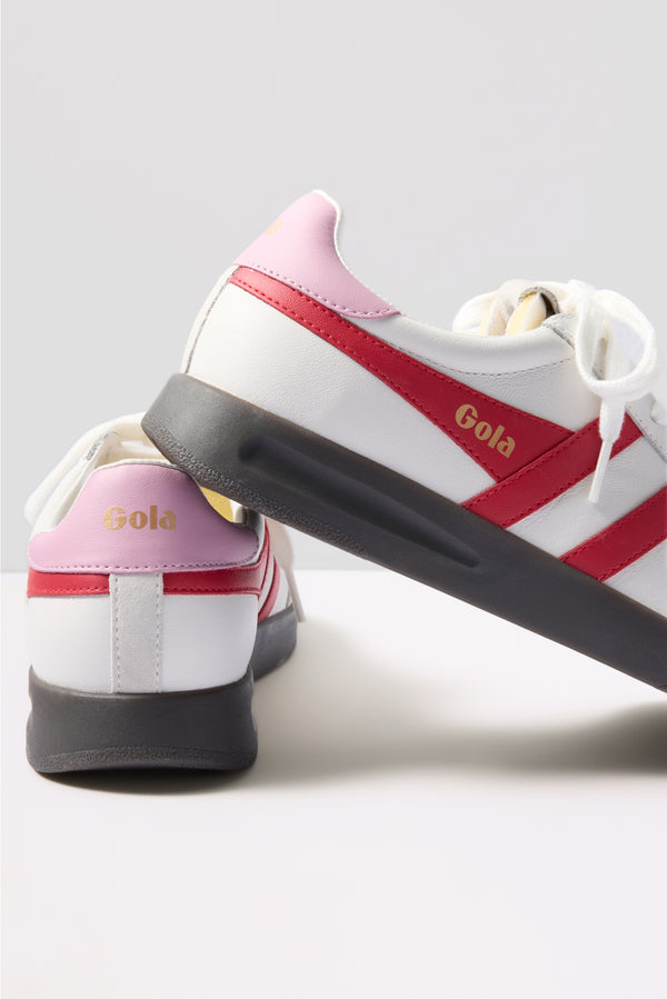 Everve Cyclone Leather Sneaker White/Red