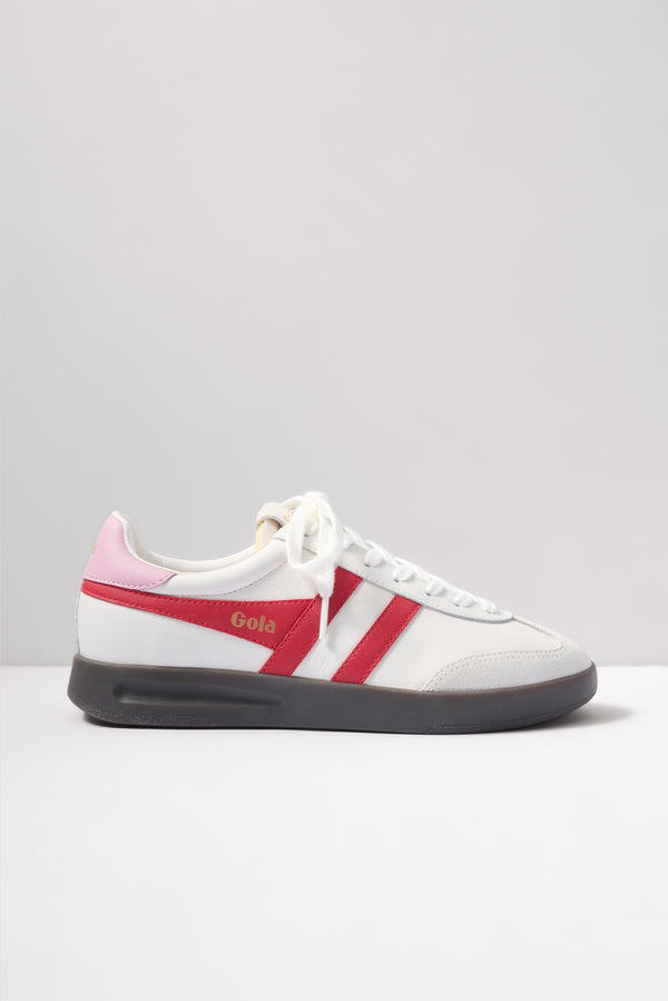 Everve Cyclone Leather Sneaker White/Red