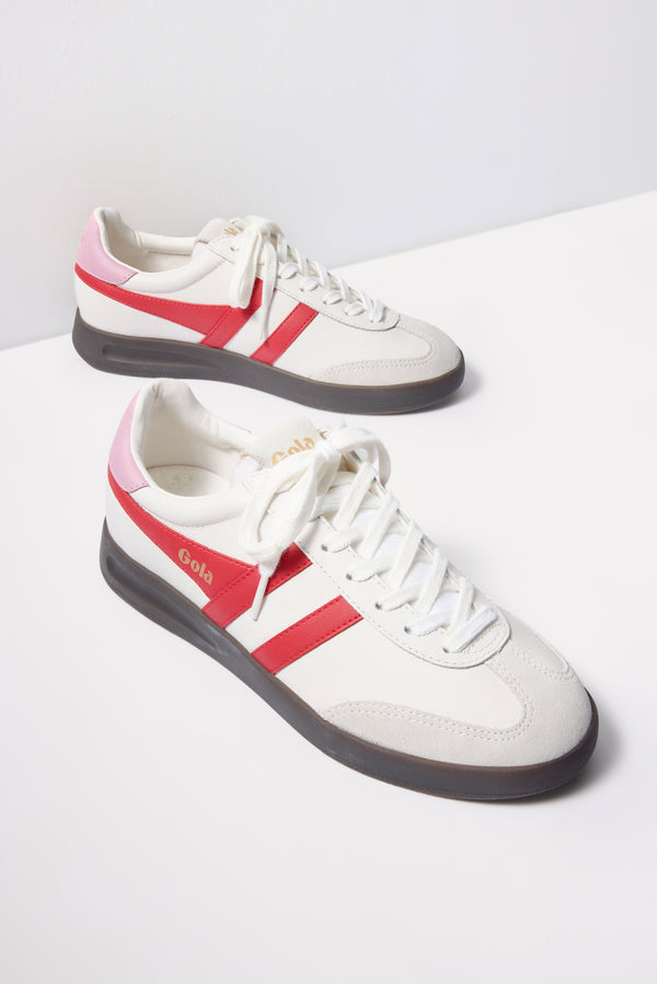 everve Cyclone Leather Sneaker White/Red