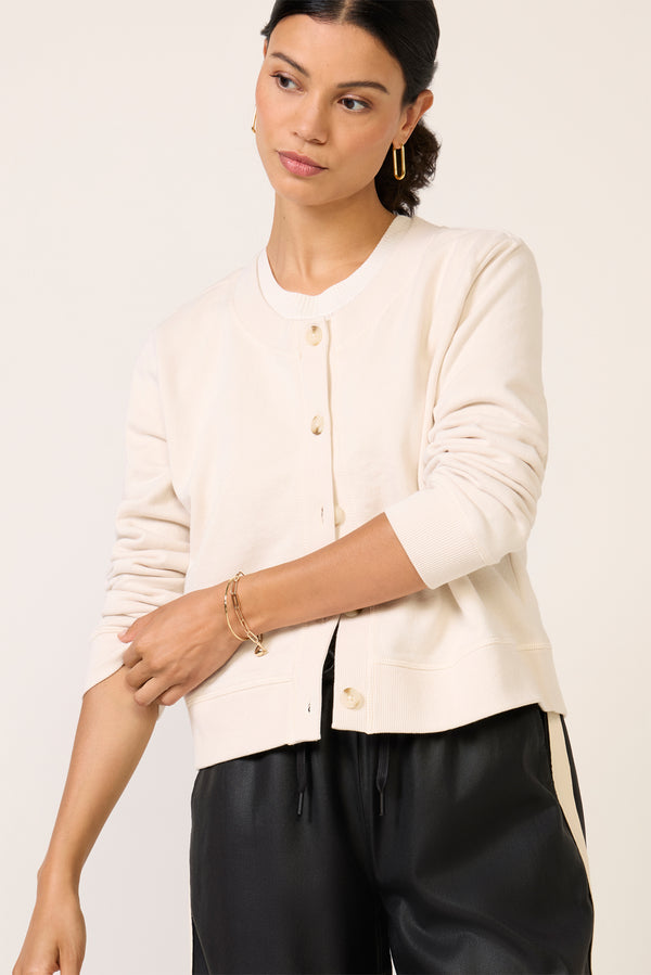 Everve Daily Knit Cardigan Ecru