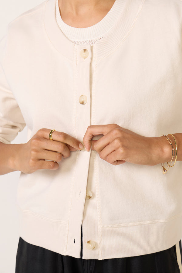 Everve Daily Knit Cardigan Ecru