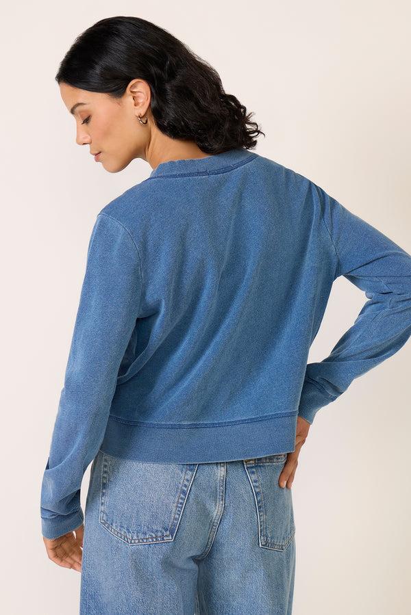 Everve Daily Knit Denim Cardigan Vintageindigo