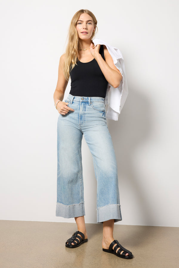 Everve Daisy Seamless Tank Black