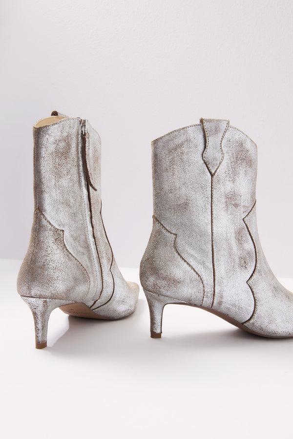 Everve Dallas Cowboy Boot Pewter