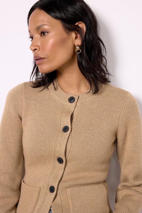 Everve Dani Cardigan Toastedwheat