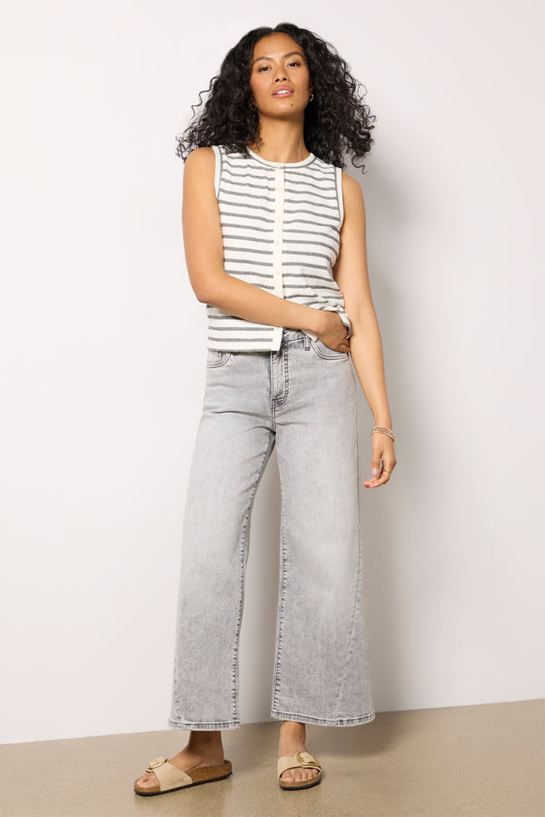 Everve Dani Stripe Vest Top Stripe