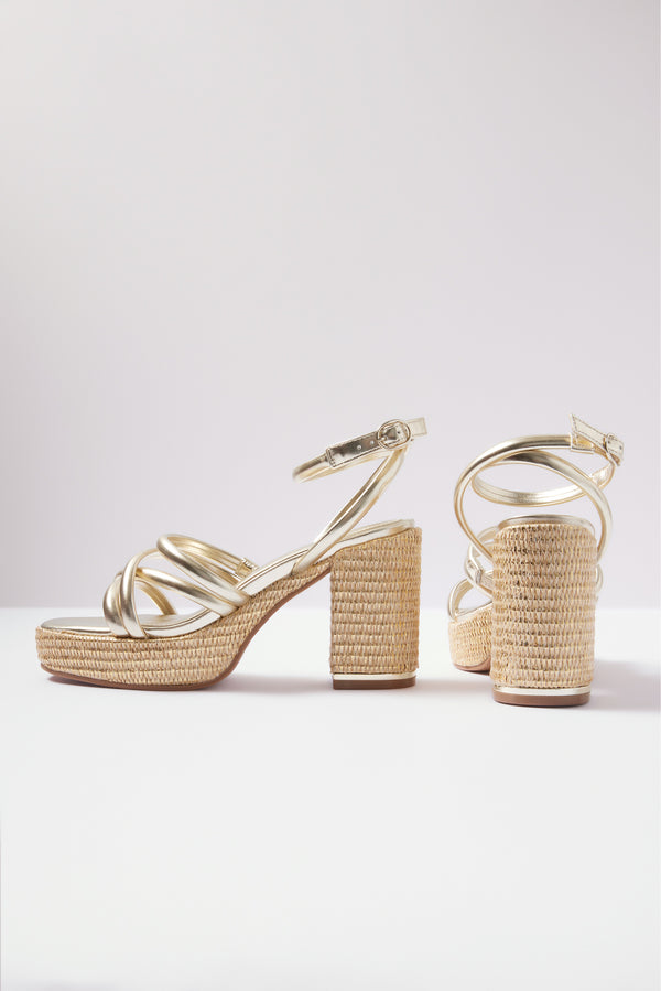 Everve Daphne Sandal Softgold