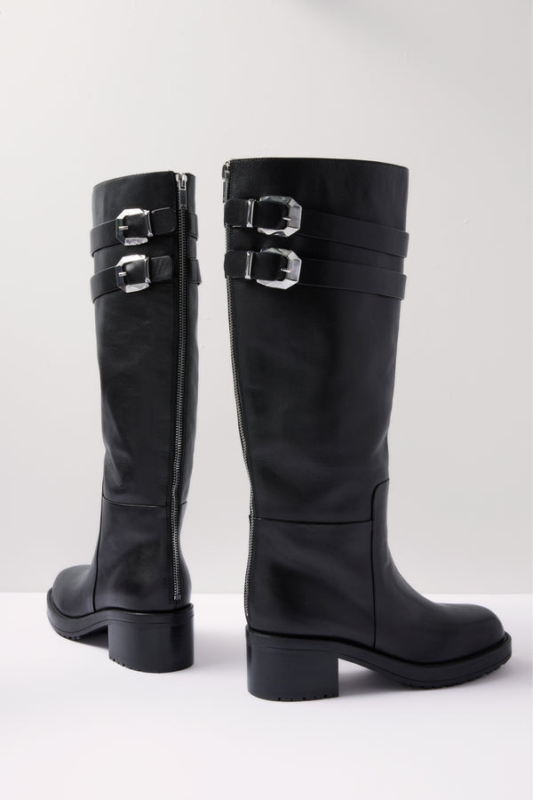 everve Dariya Riding Boot Blk01