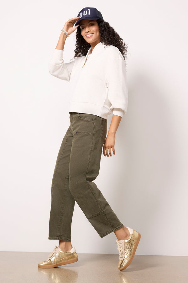 Everve Davidson Sweat Ivorymarl