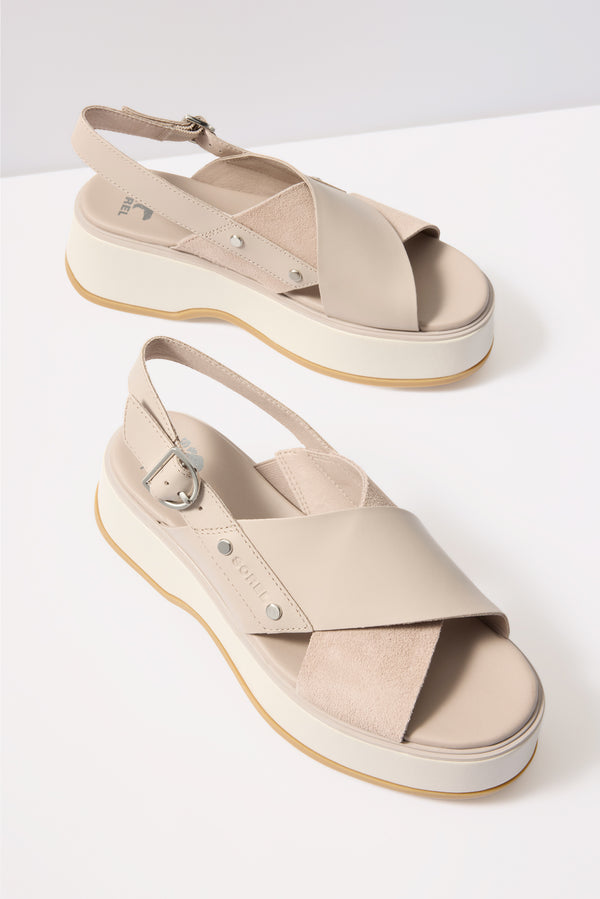 Everve Dayspring Crisscross Sandal Crushedclay