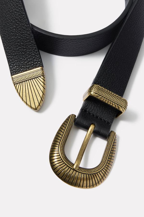 everve Deandra Western Belt Black