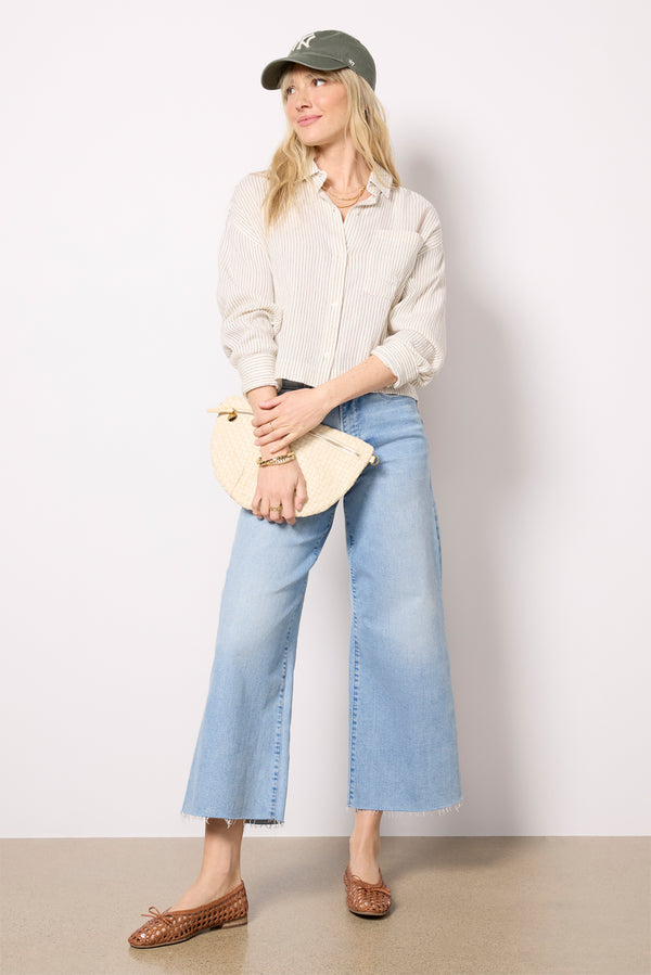 Everve Del Mar Striped Shirt Natural