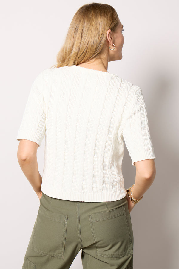 Everve Delaney Ladylike Cardigan White
