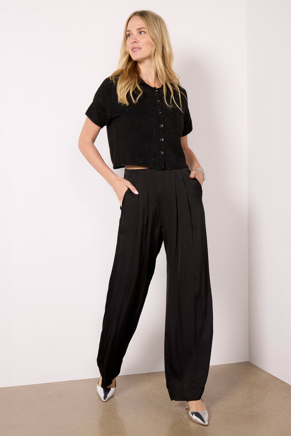 Everve Delfina Sparkle Sweater Black