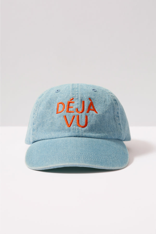 everve Denim Baseball Hat Blue/Poppy
