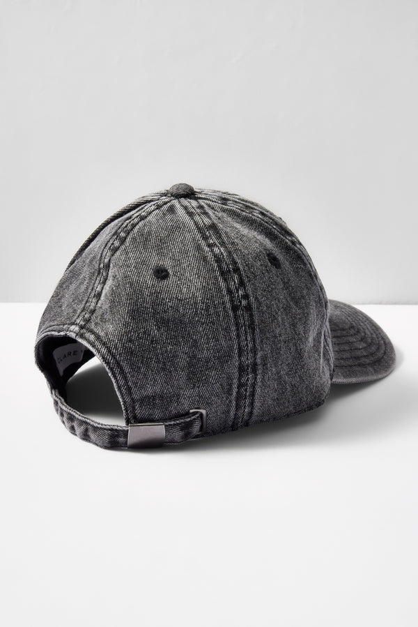 Everve Denim Baseball Hat Fadedblack/Cream