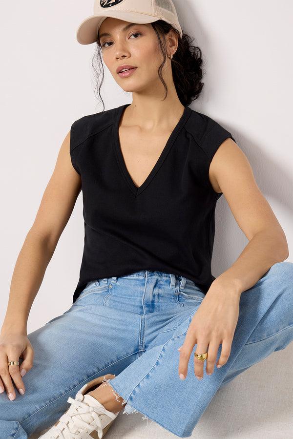 everve Dessa Muscle Tee Black