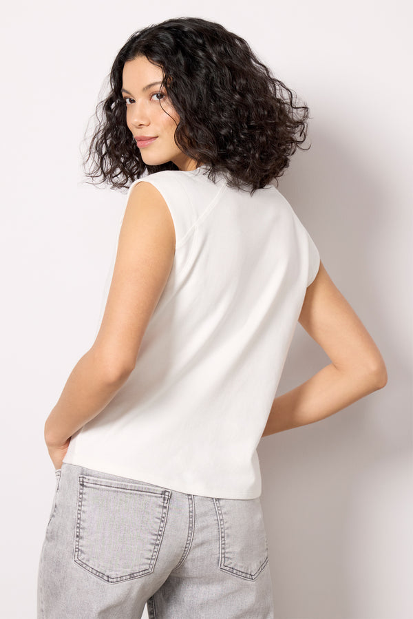 Everve Dessa Muscle Tee White