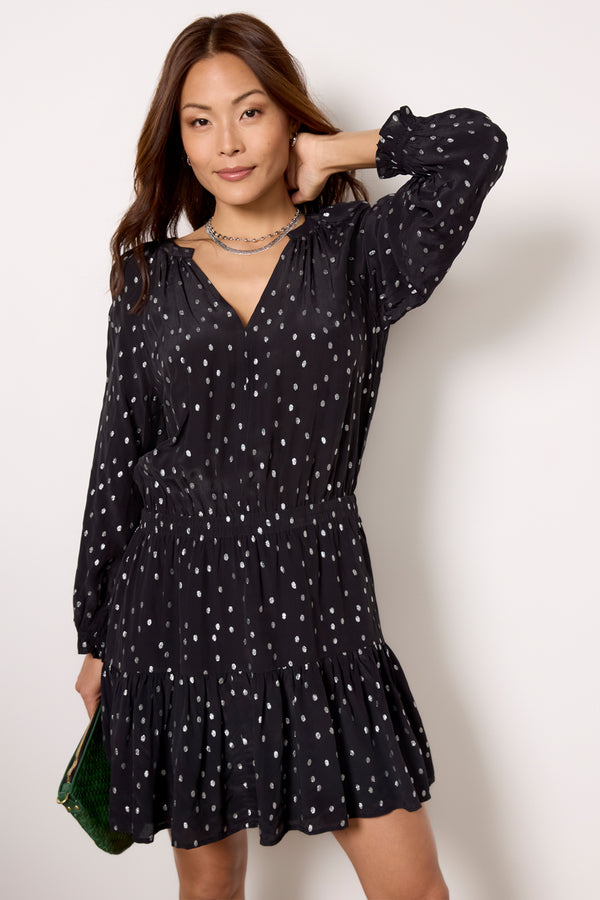 Everve Dina Dress Black/Silver