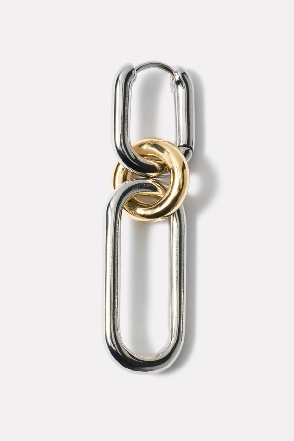 Everve Dorian Two Tone Earring Gold/Silver