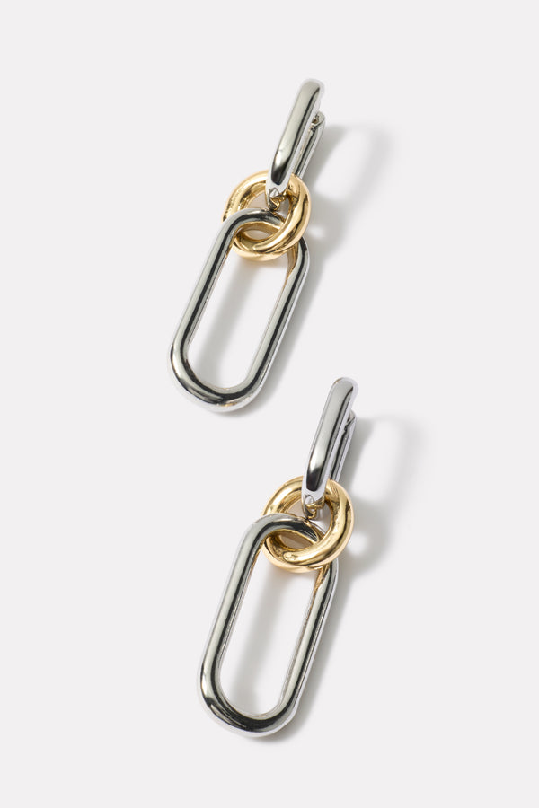 everve Dorian Two Tone Earring Gold/Silver