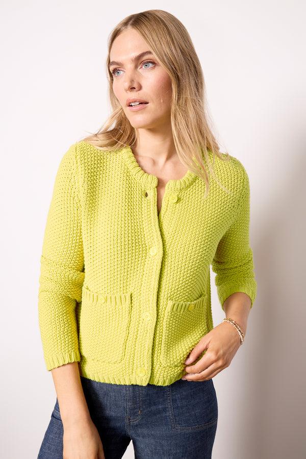 everve DRE CARDIGAN Chartruese