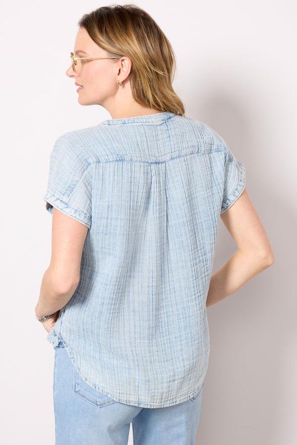 Everve Dream Cotton Desmond Top Lightindigowash