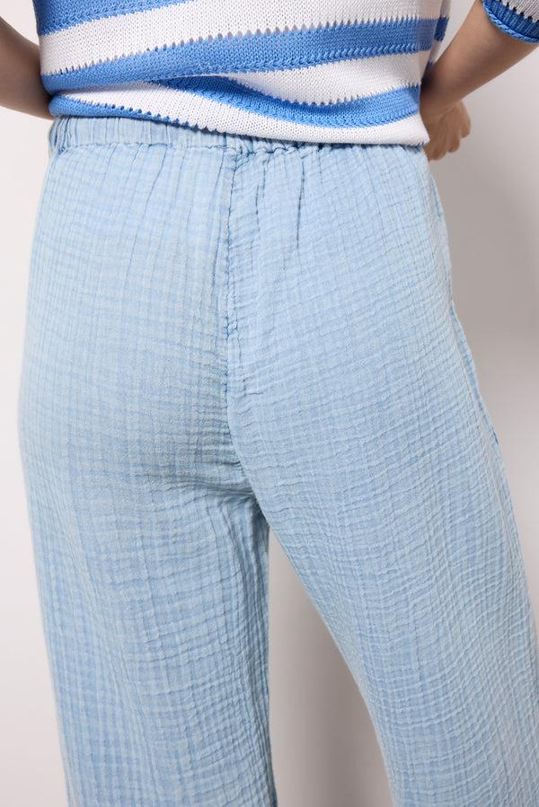 Everve Dune Cotton Guaze Pant Lightindigo