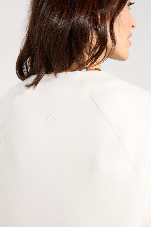 Everve Ebba Half Zip Midlayer Snowwhite