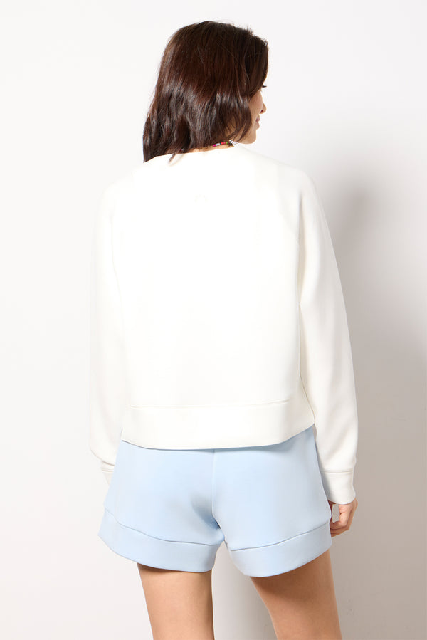 Everve Ebba Half Zip Midlayer Snowwhite